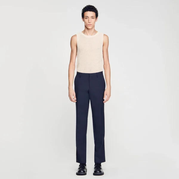 Outlet Pantalon De Costume Homme Pantalons & Shorts | Costumes & Smokings
