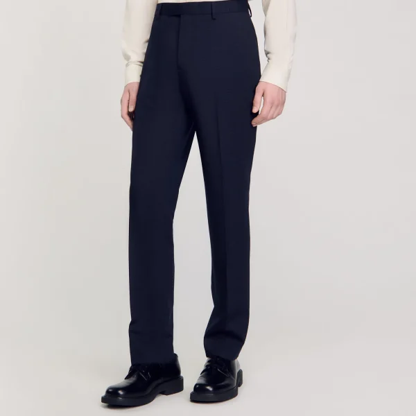 Outlet Pantalon De Costume Homme Pantalons & Shorts | Costumes & Smokings