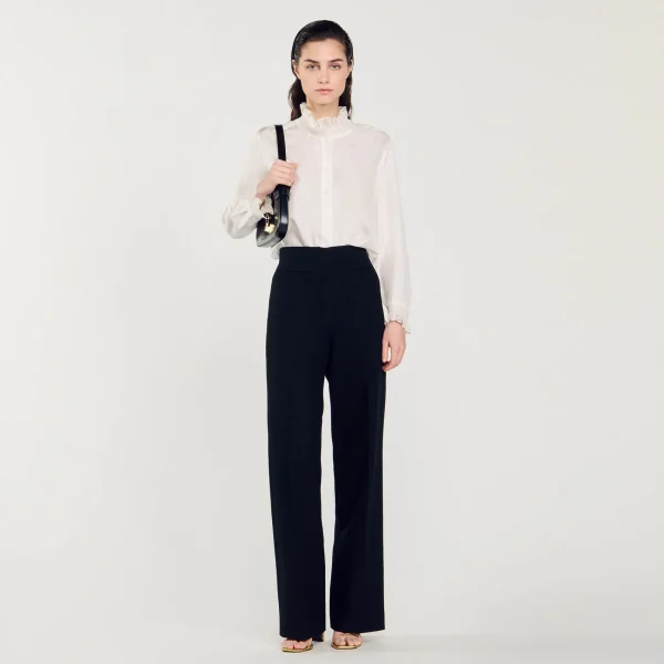 Outlet Pantalon En Tweed Femme Pantalons & Jeans