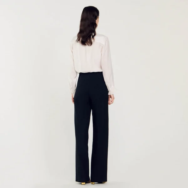 Outlet Pantalon En Tweed Femme Pantalons & Jeans