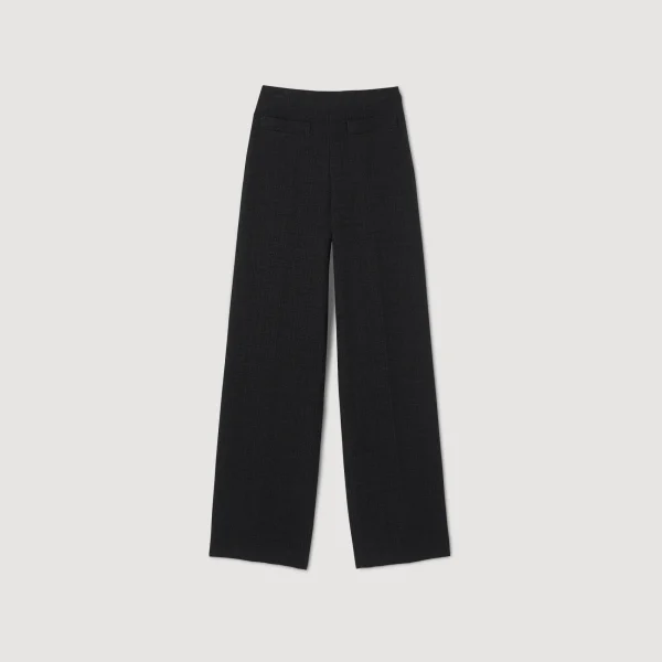 Outlet Pantalon En Tweed Femme Pantalons & Jeans