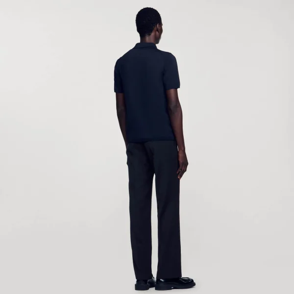 Discount Polo En Maille à Manches Courtes Homme T-Shirts & Polos | Pulls & Gilets