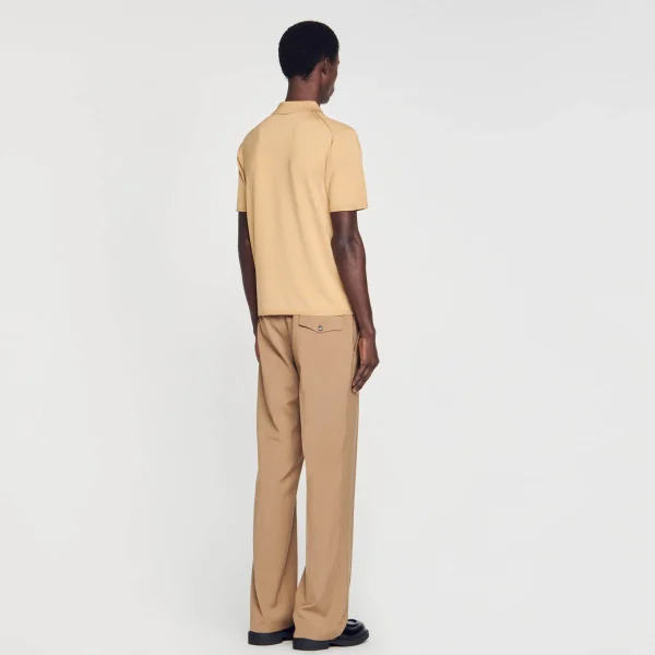 Shop Polo En Maille à Manches Courtes Homme Pulls & Gilets | T-Shirts & Polos