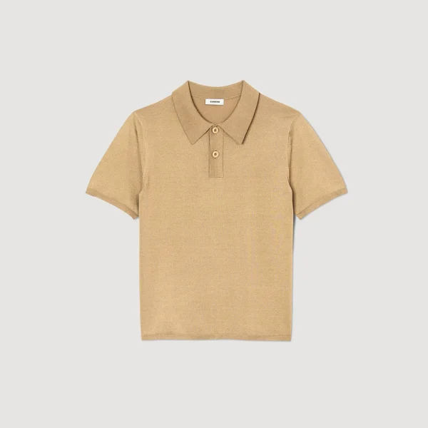 Shop Polo En Maille à Manches Courtes Homme Pulls & Gilets | T-Shirts & Polos