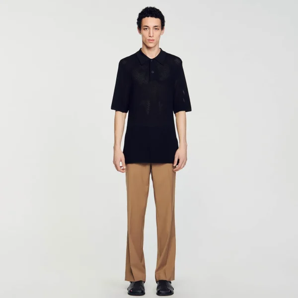Cheap Polo En Maille Ajourée Homme T-Shirts & Polos | Pulls & Gilets