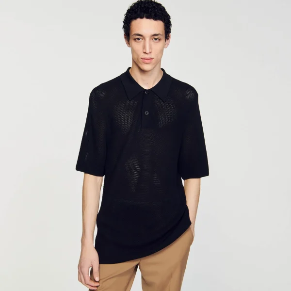 Cheap Polo En Maille Ajourée Homme T-Shirts & Polos | Pulls & Gilets