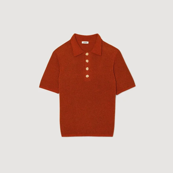 Hot Polo En Maille Effet Bouclettes Homme T-Shirts & Polos | Pulls & Gilets