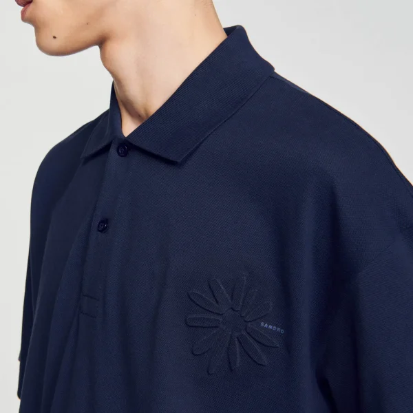 Hot Polo Fleur En Coton Homme T-Shirts & Polos
