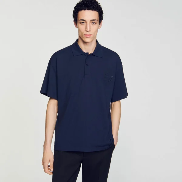 Hot Polo Fleur En Coton Homme T-Shirts & Polos