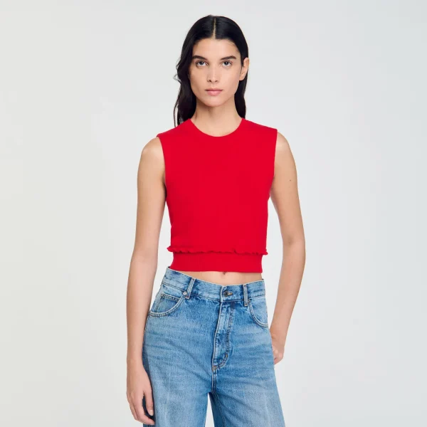 New Pull Court à Volant Femme Ensembles | Pulls & Cardigans