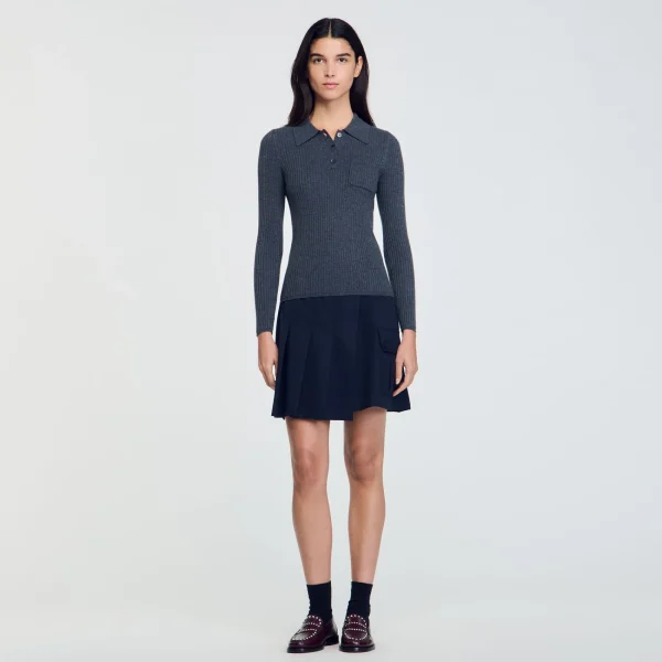 Hot Pull En Maille à Côtes Femme Pulls & Cardigans