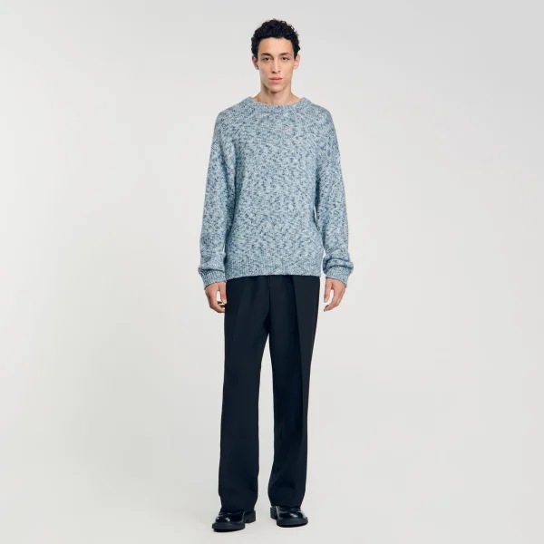 New Pull En Maille Moulinée Homme Pulls & Gilets