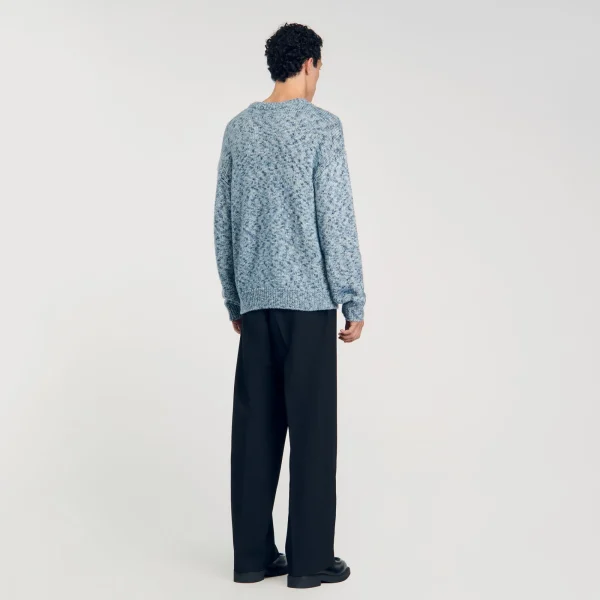 New Pull En Maille Moulinée Homme Pulls & Gilets