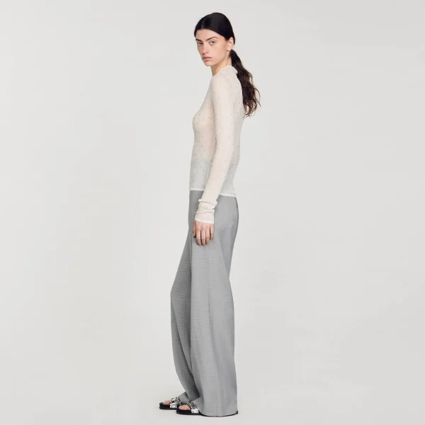Discount Pull Transparent Strassé Femme Pulls & Cardigans