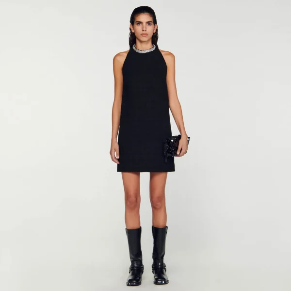 Shop Robe à Col Bijoux Femme Robes