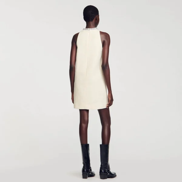 Clearance Robe à Col Bijoux Femme Robes