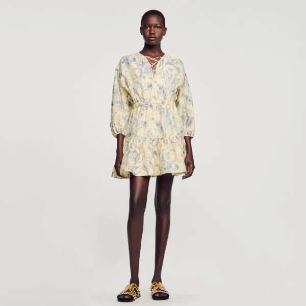 Sale Robe à Imprimé Fleuri Femme Robes