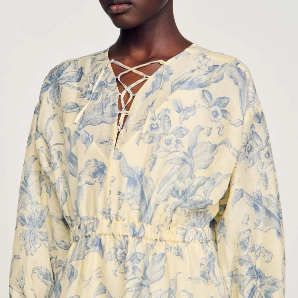 Sale Robe à Imprimé Fleuri Femme Robes