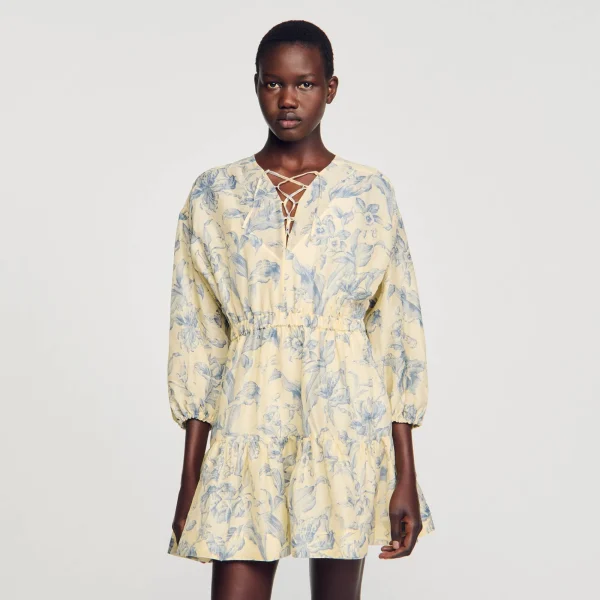 Sale Robe à Imprimé Fleuri Femme Robes