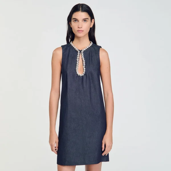 Fashion Robe Courte à Strass Femme Robes