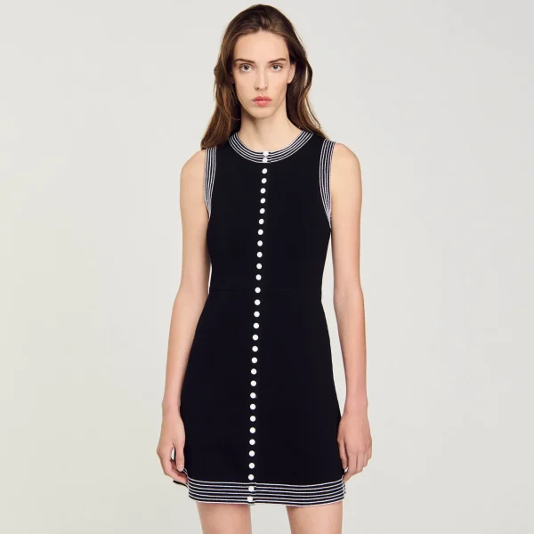 Clearance Robe Courte Boutonnée Femme Robes