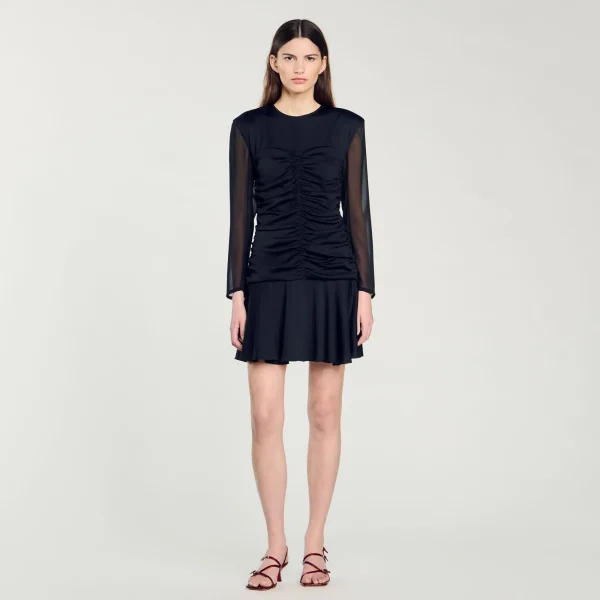 Shop Robe Courte Drapée Femme Robes
