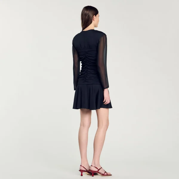 Shop Robe Courte Drapée Femme Robes