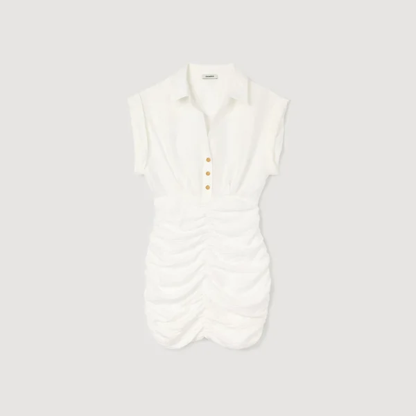 Best Sale Robe Courte Drapée Femme Robes