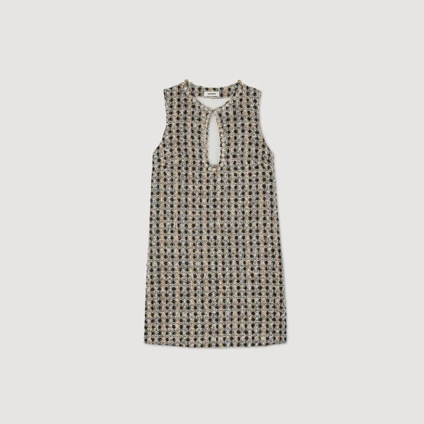 Shop Robe Courte En Tweed Femme Robes