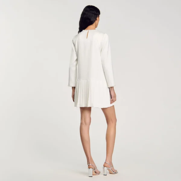 Online Robe Courte Perlée En Satin Femme Robes
