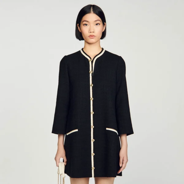 Hot Robe En Tweed Femme Robes