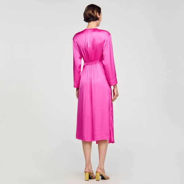Clearance Robe Longue Drapée Femme Robes