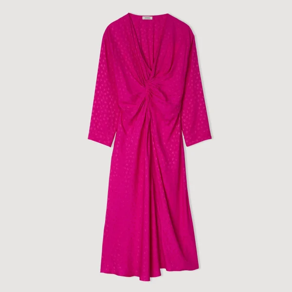 Clearance Robe Longue Drapée Femme Robes