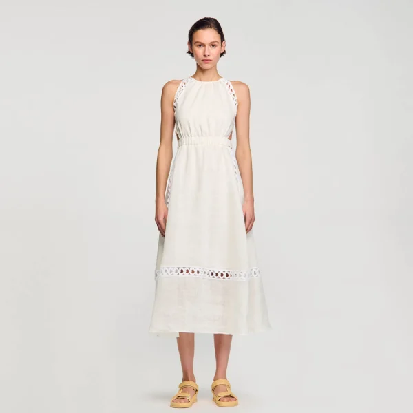 New Robe Longue En Lin Femme Robes