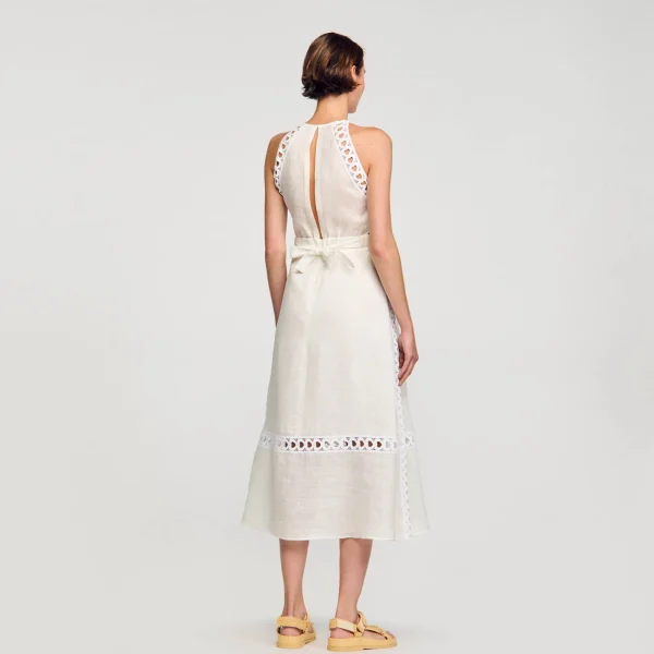 New Robe Longue En Lin Femme Robes