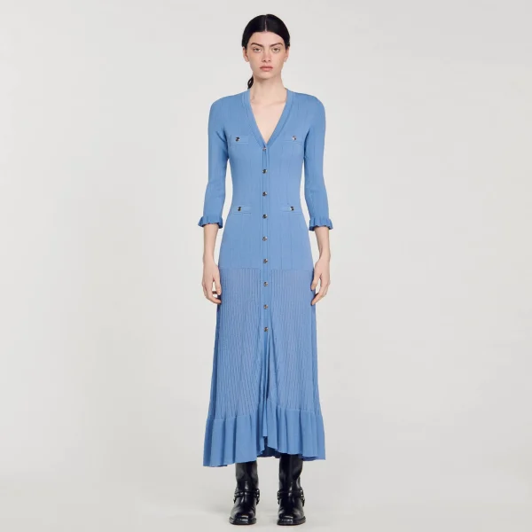 Discount Robe Longue En Maille Femme Robes