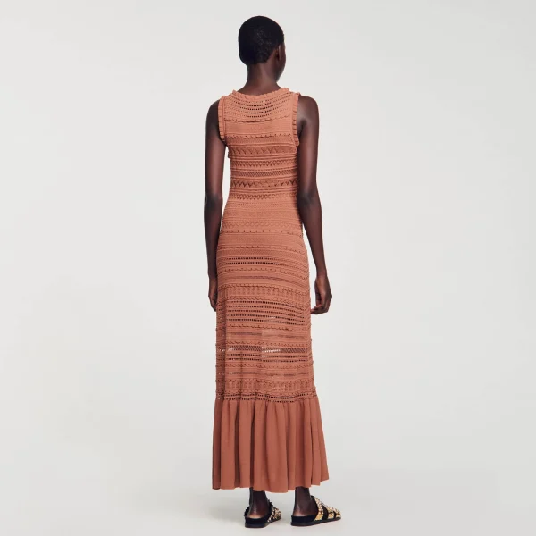 Hot Robe Longue En Maille Femme Robes
