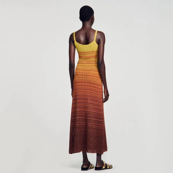 Cheap Robe Longue En Maille Femme Robes