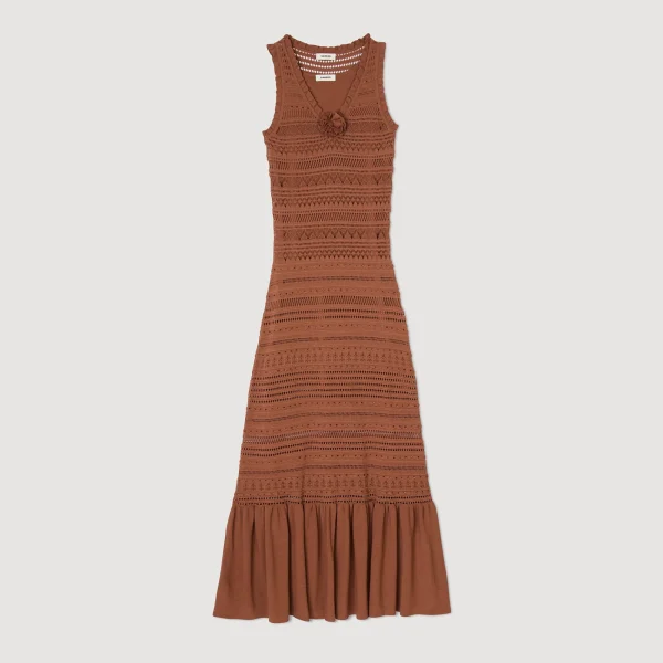 Hot Robe Longue En Maille Femme Robes