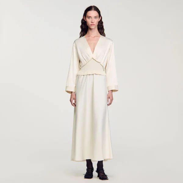 Hot Robe Longue Satinée Femme Robes