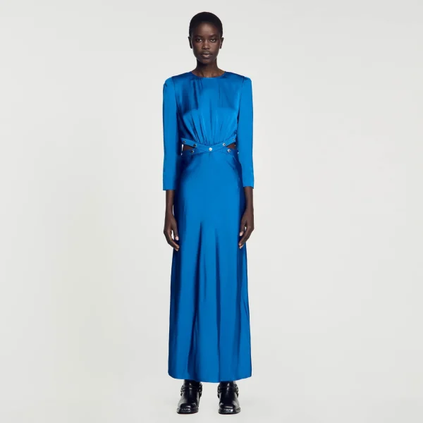 Outlet Robe Longue Satinée Femme Robes
