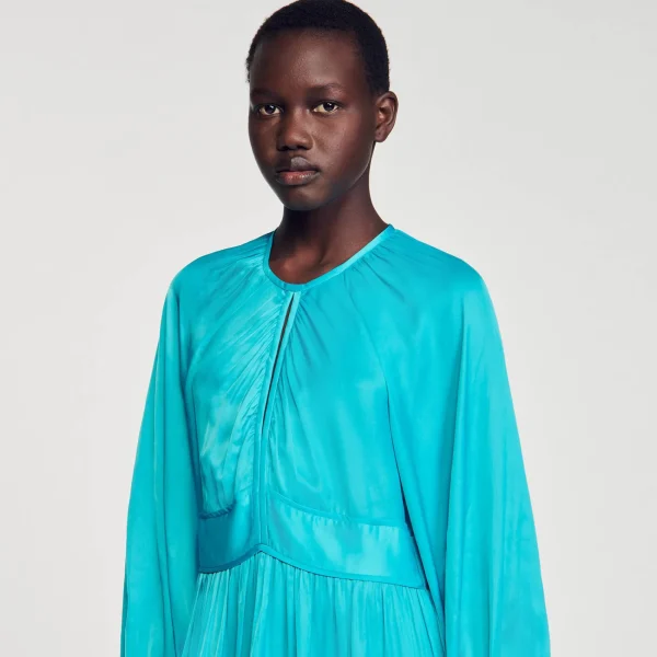 Cheap Robe Longue Satinée Femme Robes