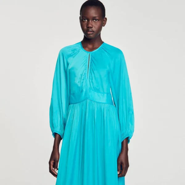 Cheap Robe Longue Satinée Femme Robes
