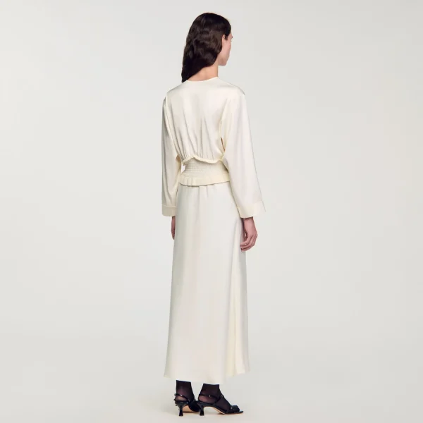 Hot Robe Longue Satinée Femme Robes