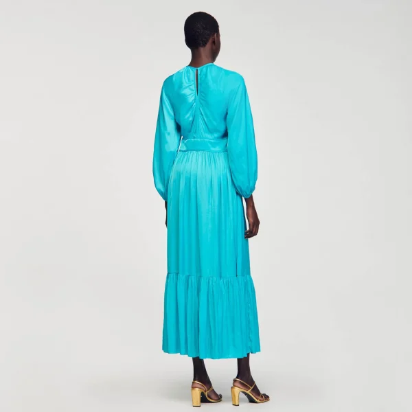 Cheap Robe Longue Satinée Femme Robes
