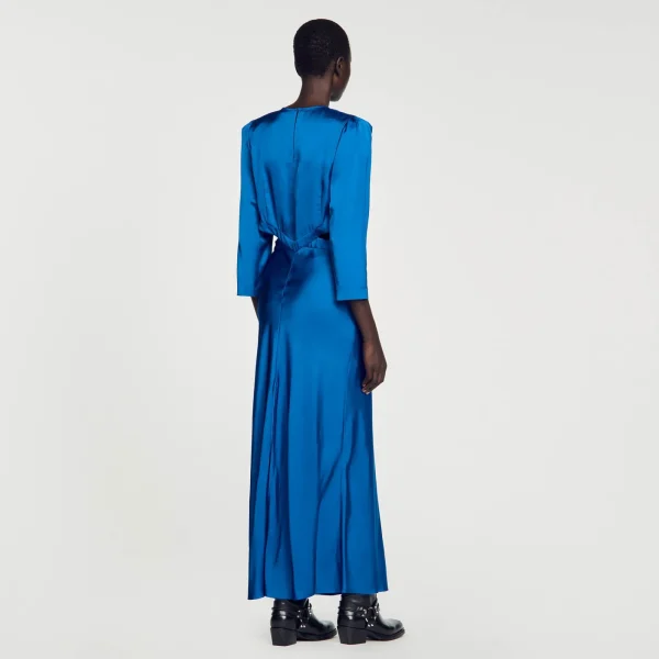 Outlet Robe Longue Satinée Femme Robes