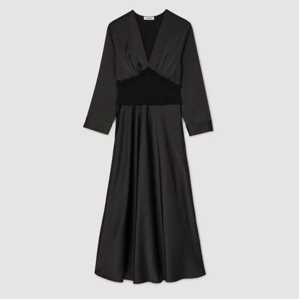 Outlet Robe Longue Satinée Femme Robes