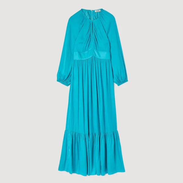 Cheap Robe Longue Satinée Femme Robes