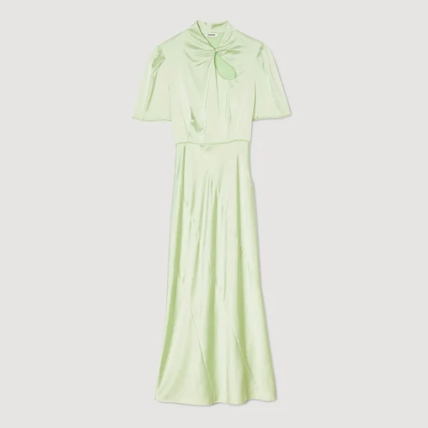 Hot Robe Longue Satinée Femme Robes