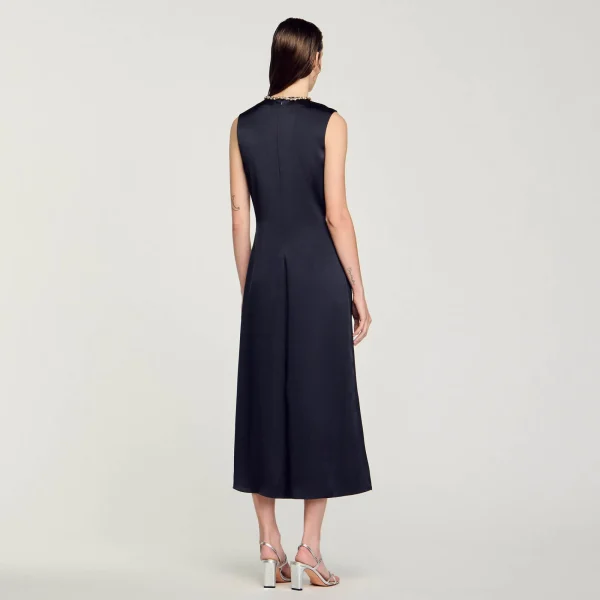 Cheap Robe Midi à Strass Femme Robes